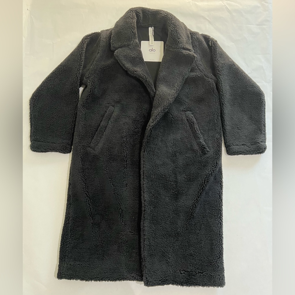 ALO Oversized Sherpa Trench in Black